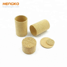 Sintered micron bronze copper powder filter for liquid and gas filtration